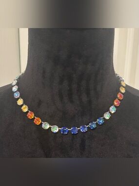 Sabika Multi Color Crystal Stone Necklace